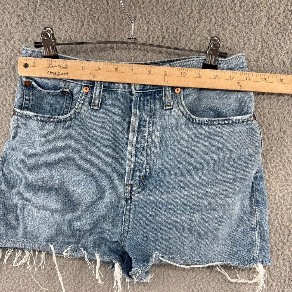Madewell High-Rise Long Denim Shorts Size 26